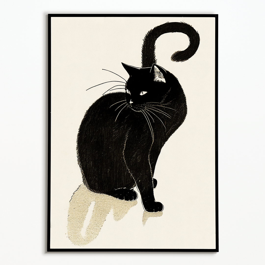 Black cat - Art Print