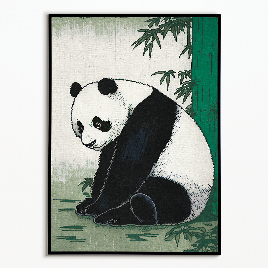 Sitting Panda - Art Print