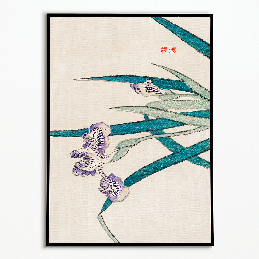 Irises by Kōno Bairei - Art Print
