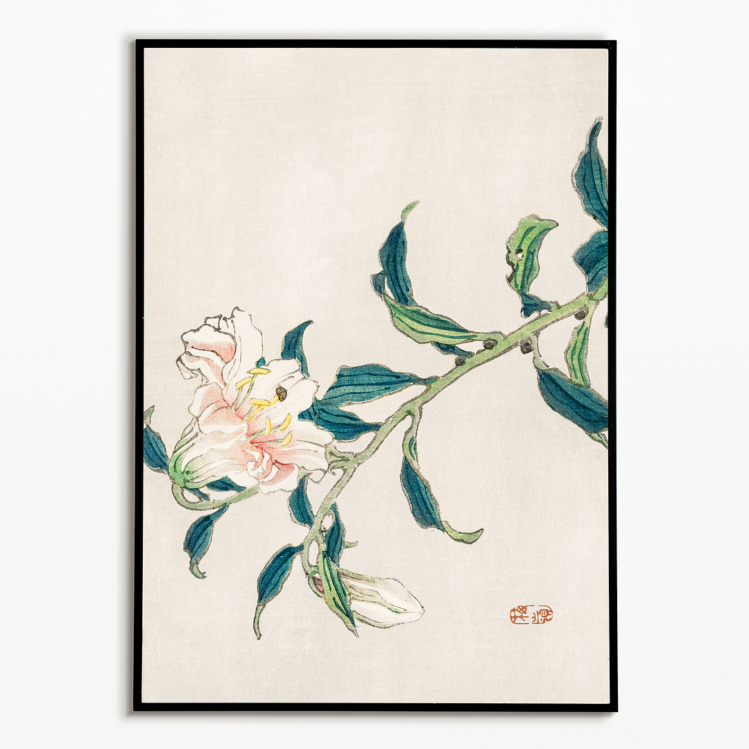 Lily by Kōno Bairei - Art Print