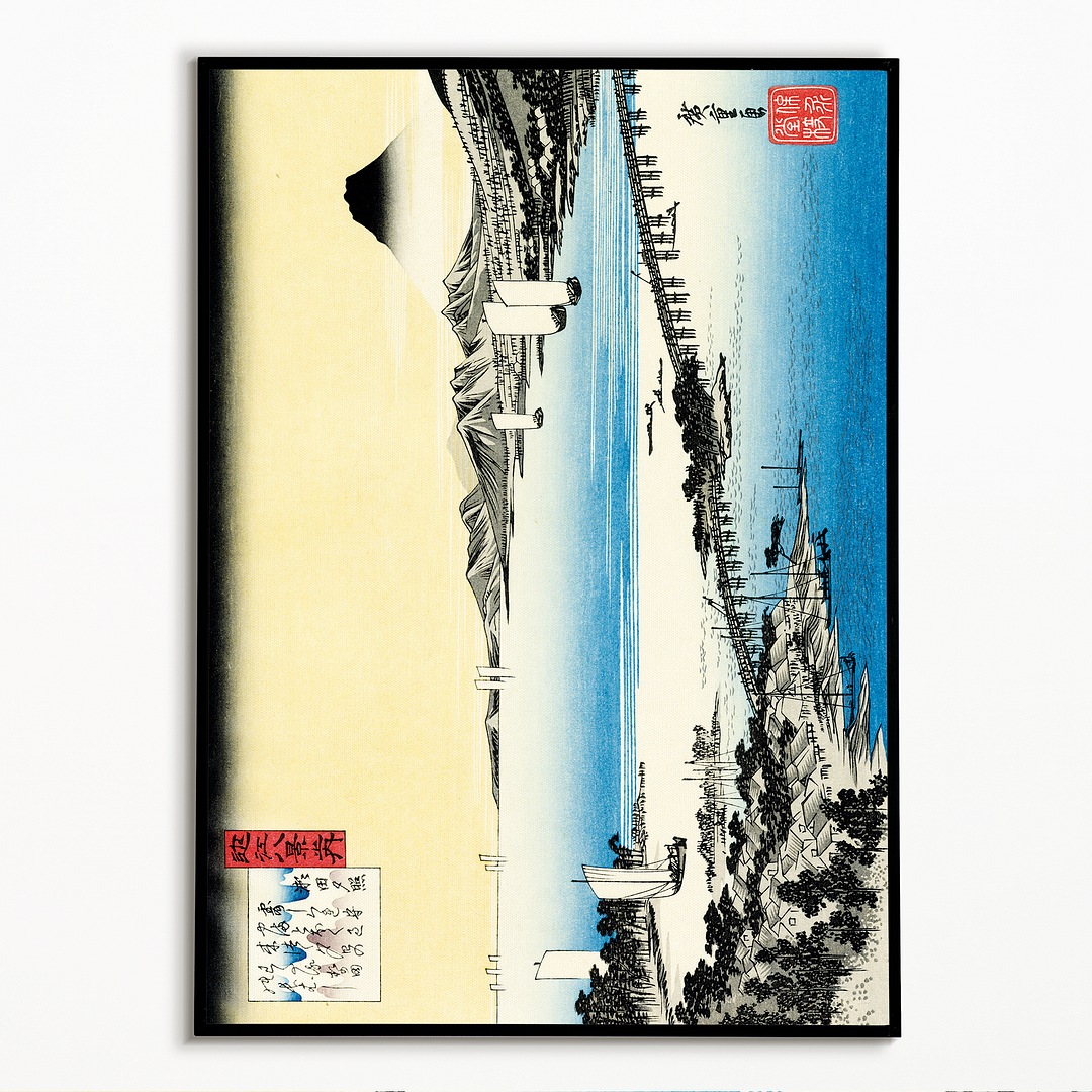 Sunset at Seta By Hiroshige - Art Print