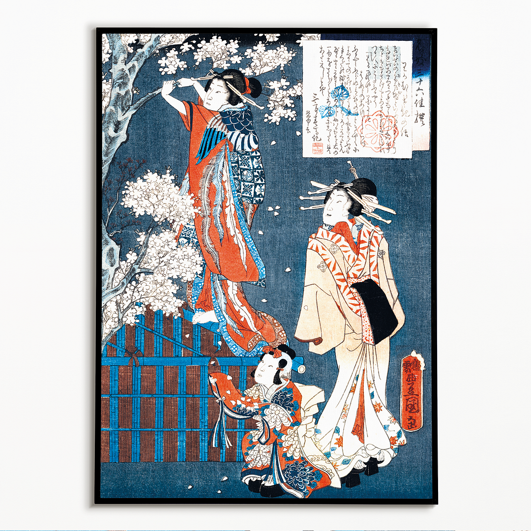 Japanese women by Utagawa Kunisada - Art Print