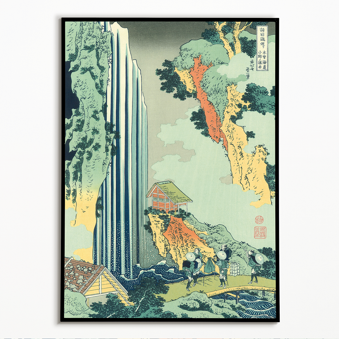 Ono Waterfall on the Kiso Road by hokusai - Art Print
