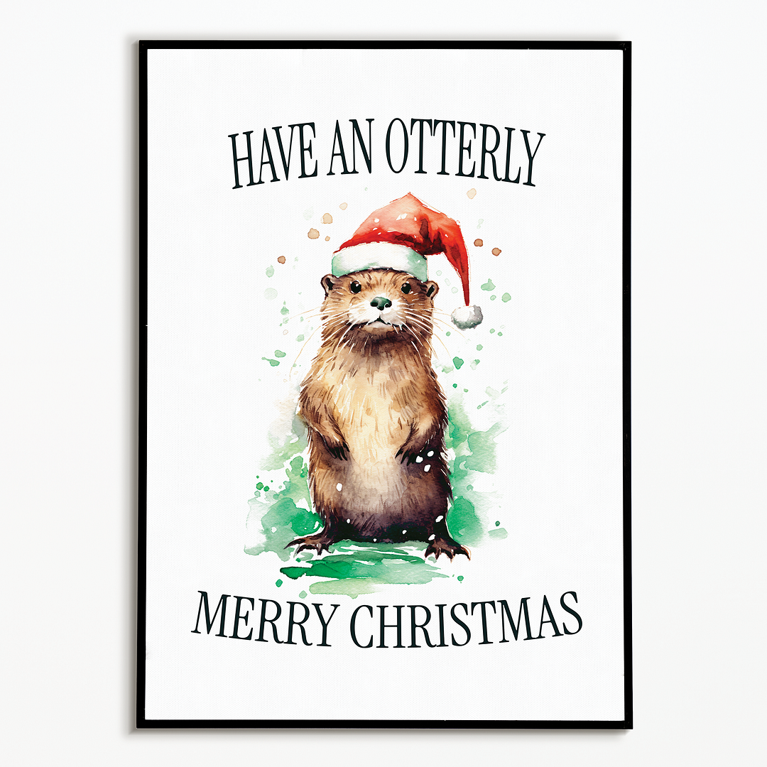 Otterly Christmas - Art Print