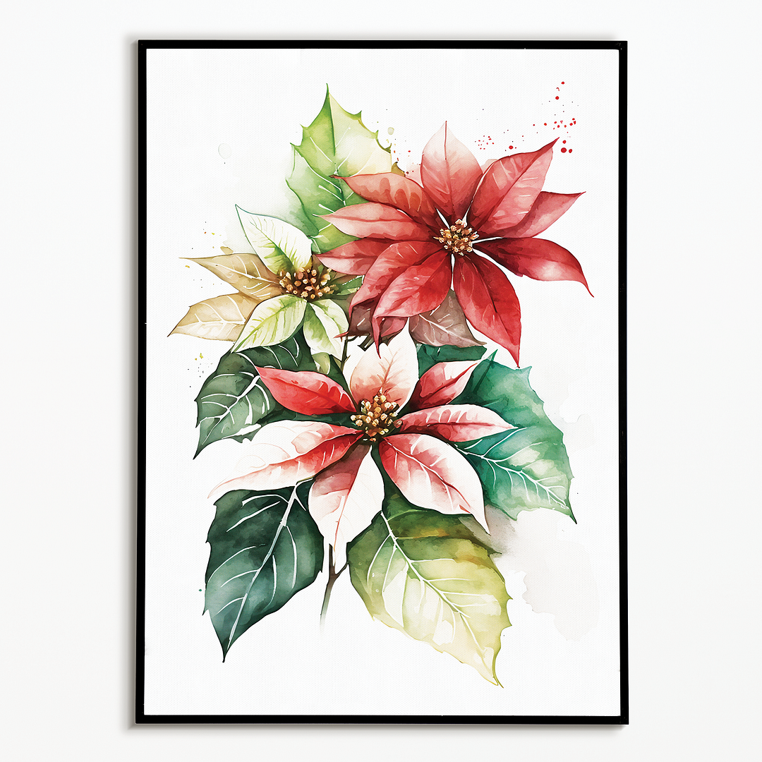 Poinsettias I - Art Print
