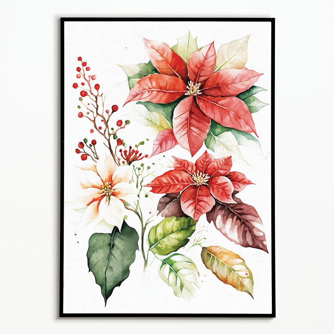 Poinsettias II - Art Print