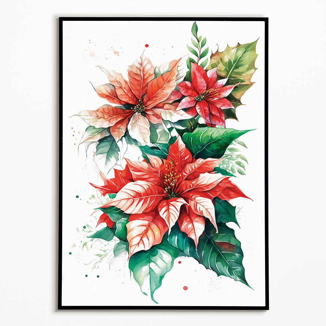 Poinsettias III - Art Print