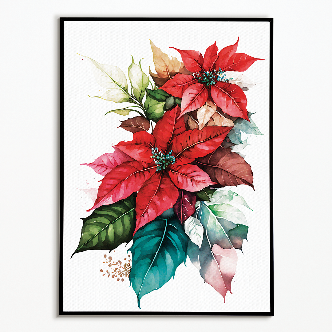 Poinsettias IV - Art Print