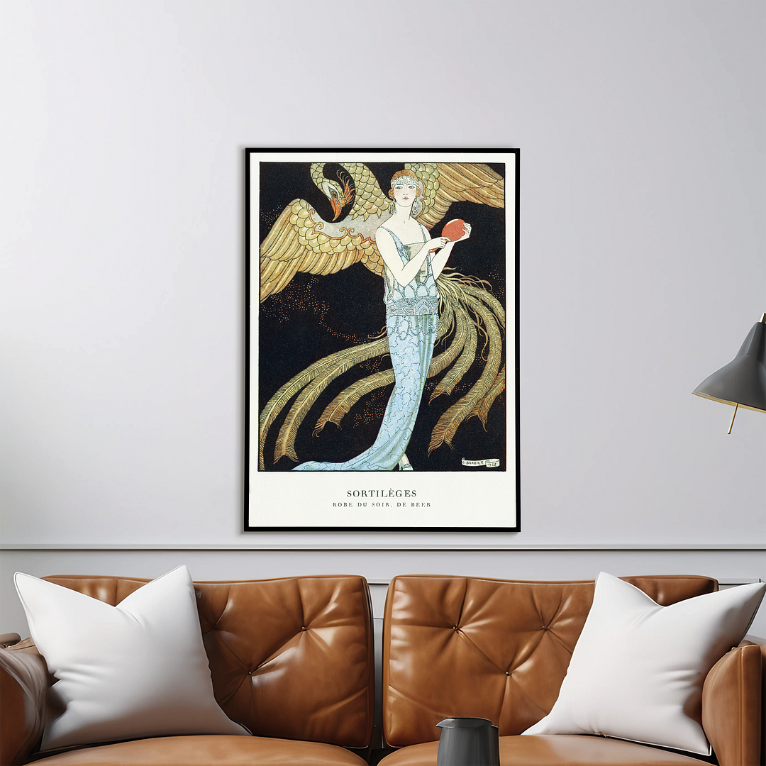Sortilèges: Evening dress, de Beer by George Barbier - Art Print