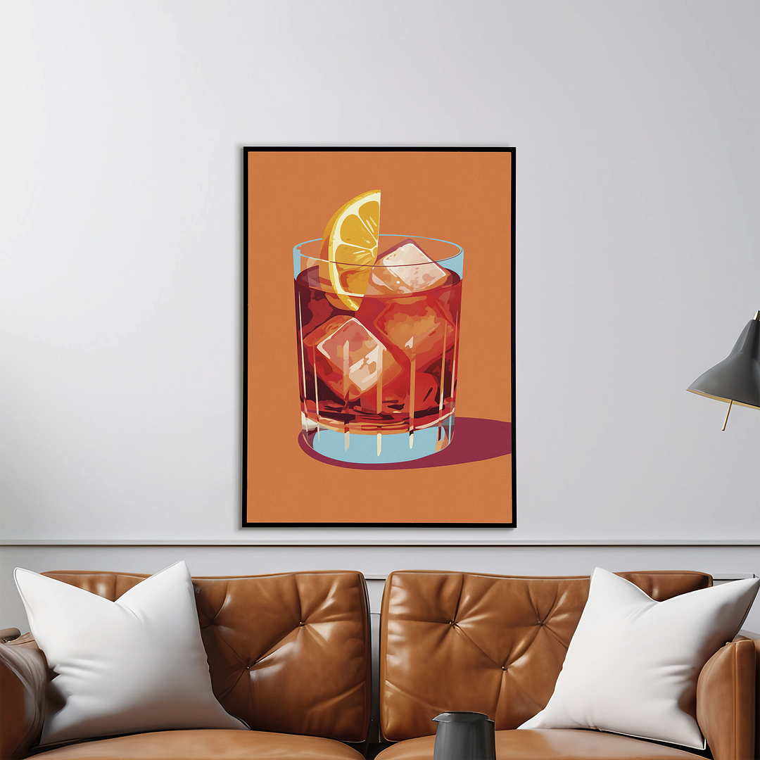 Negroni (Orange) - Art Print