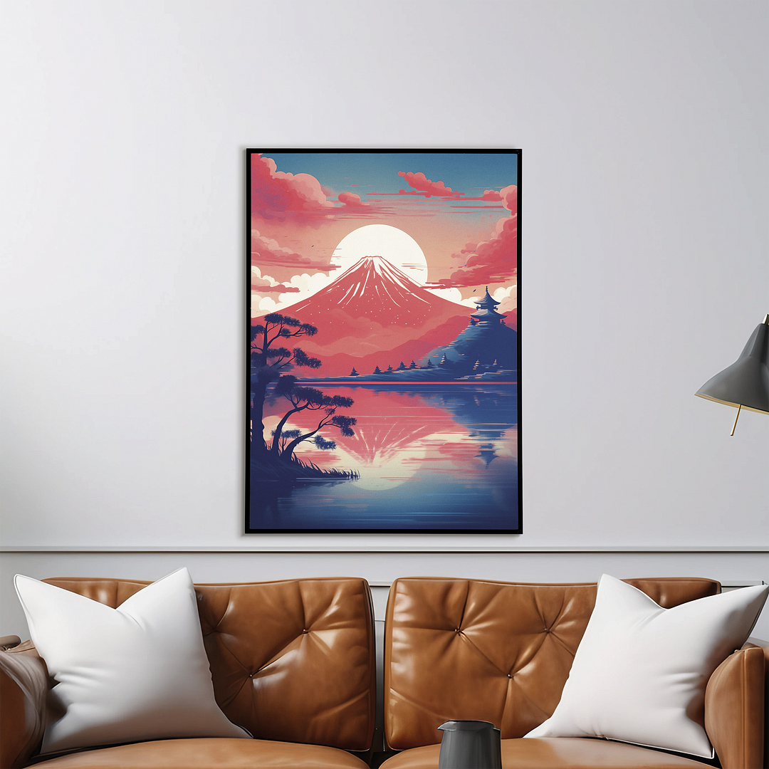 Mount fuji at dusk - Art Print