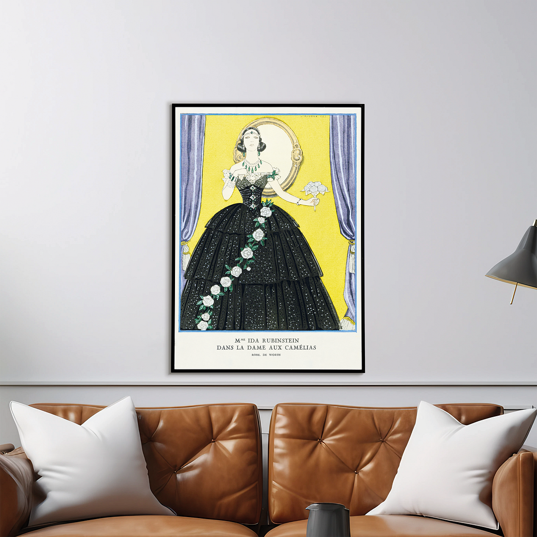 Mme Ida Rubinstein dans "La Dame aux Camélias" - Art Print