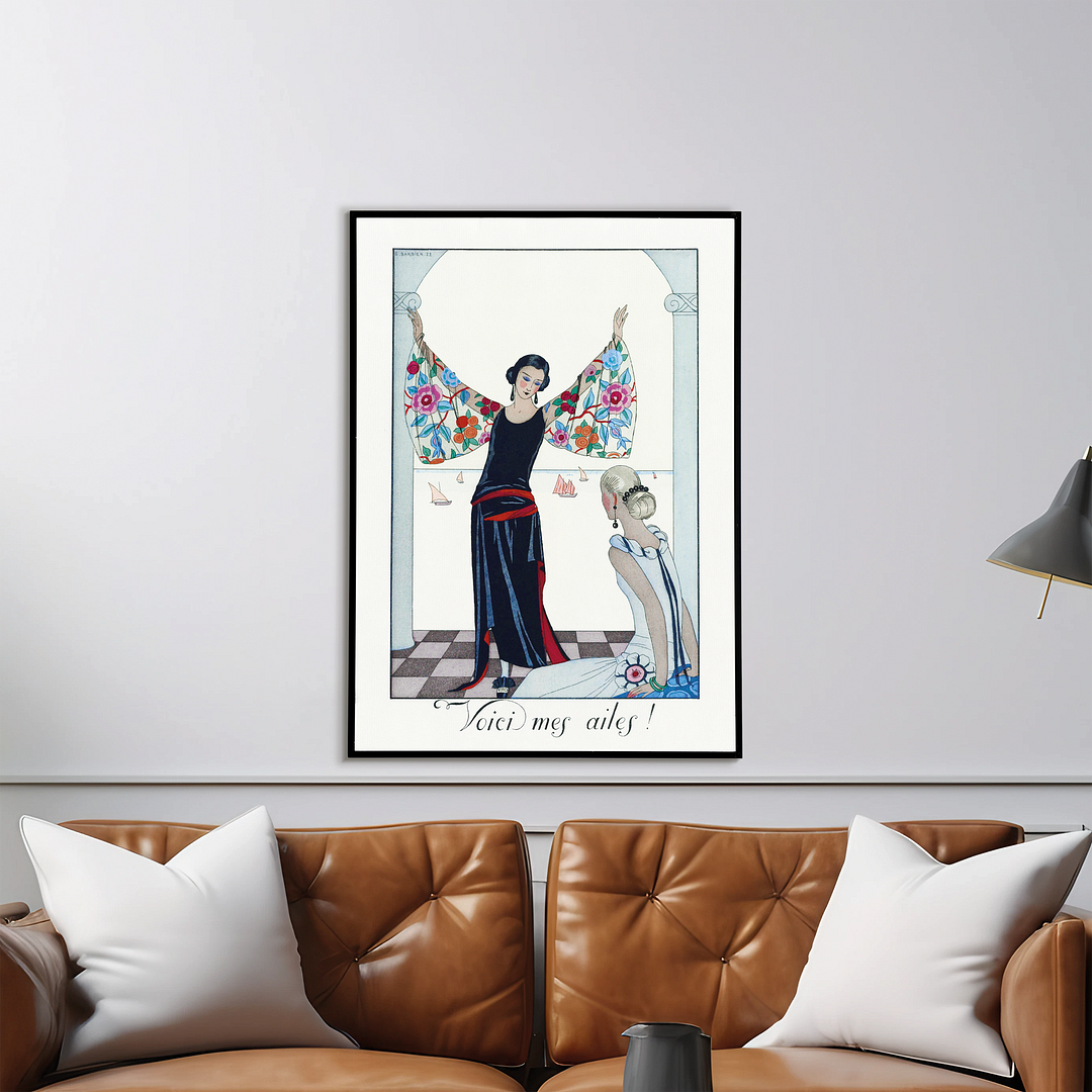 Voici mes ailes! - Art Print