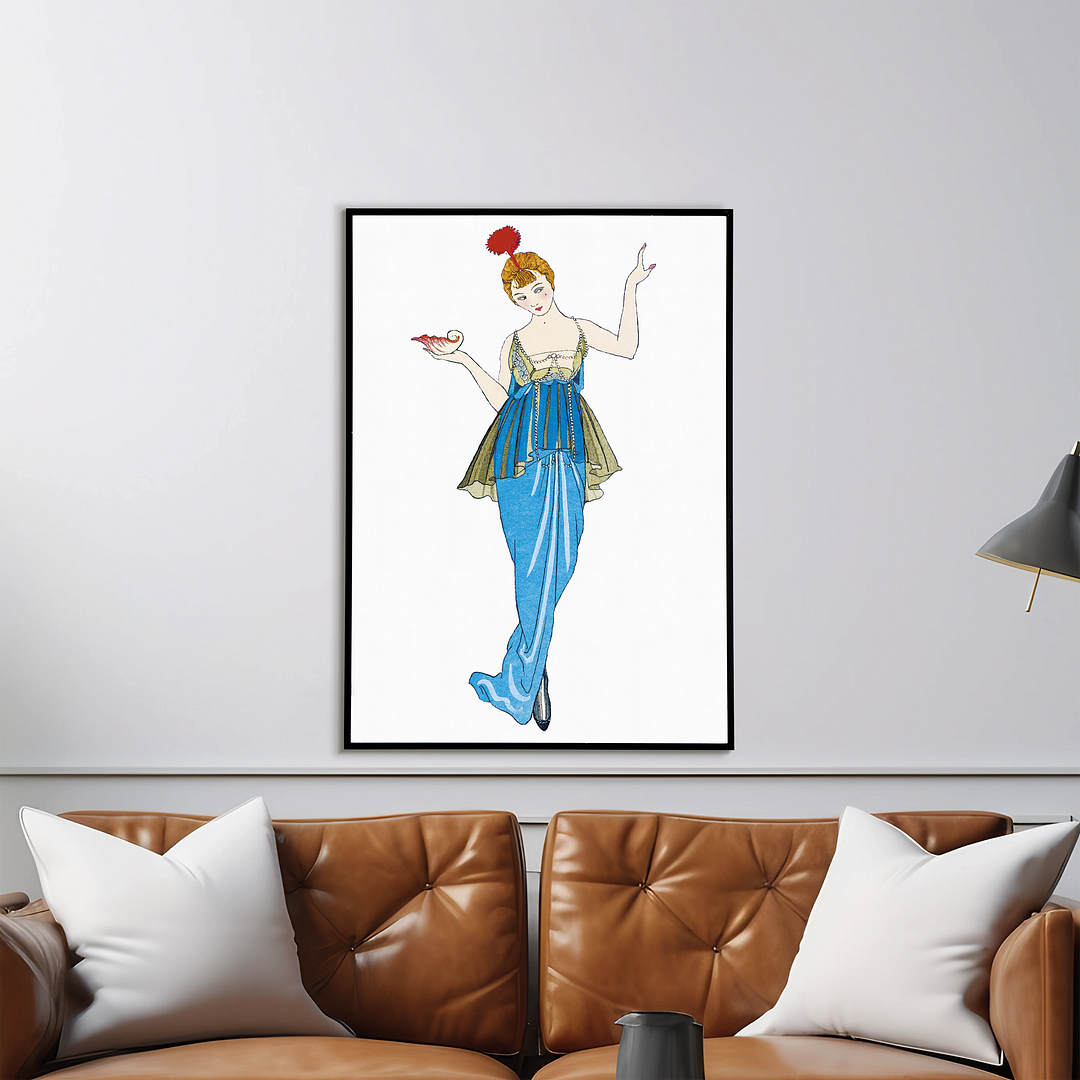 La Fontaine de coquillages (Cutout) - Art Print
