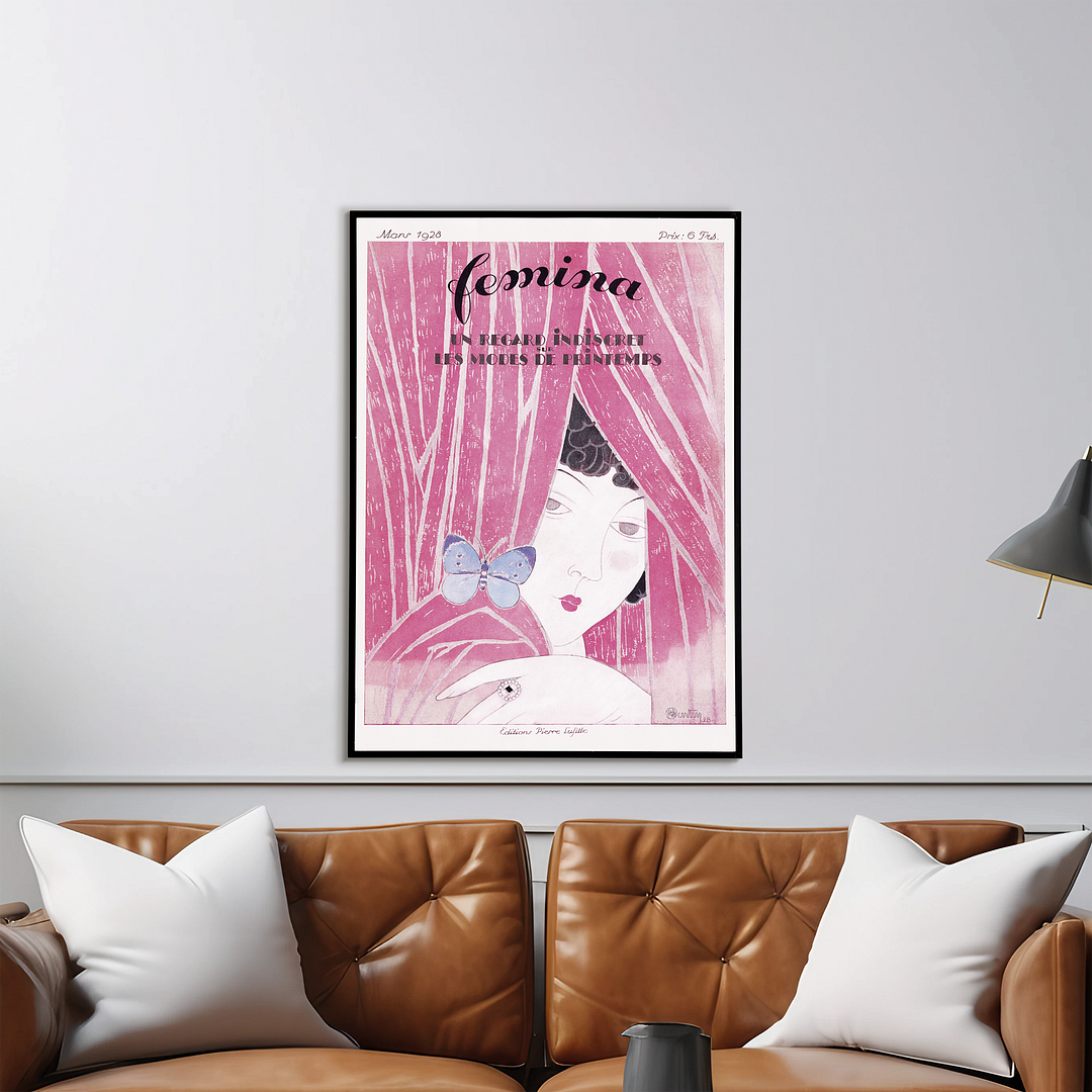 The Fashion Magazine as Temptress, Femina - Art Print