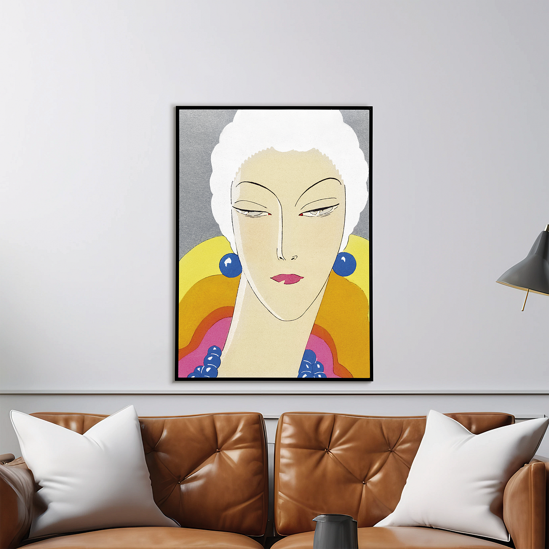 Cover of the fashion magazine Art-Goût-Beauté - Art Print