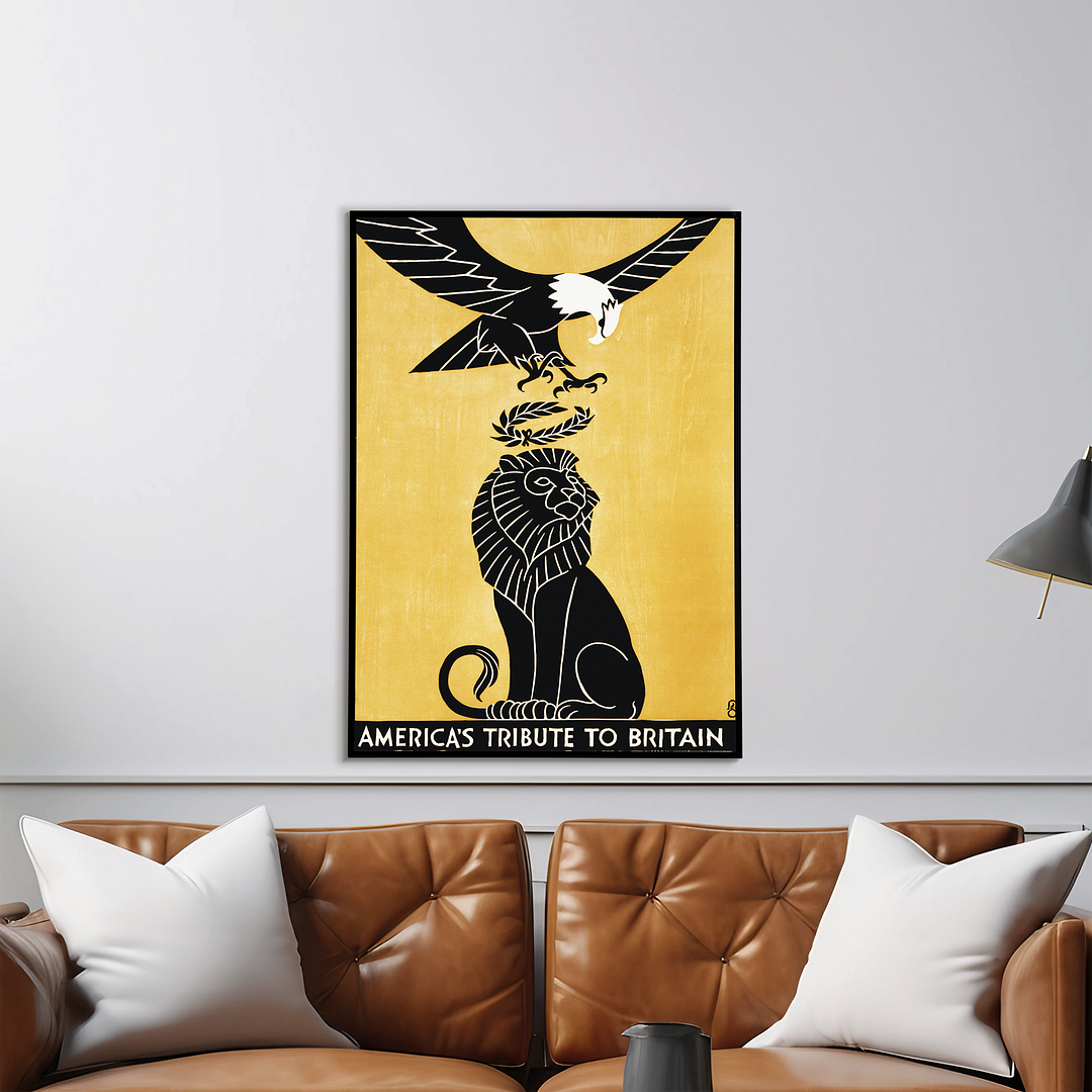 America's tribute to Britain - Art Print