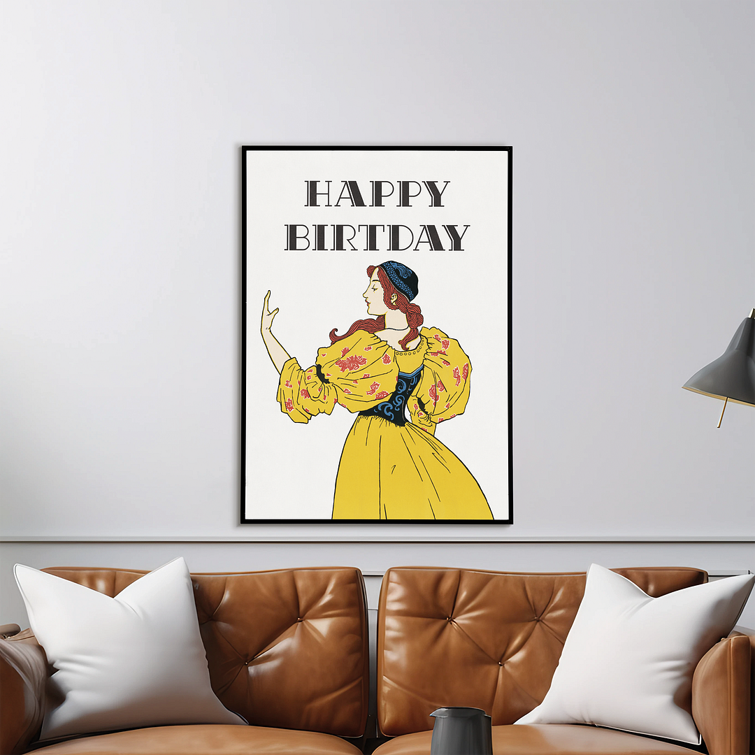 Poster calendar by L. Prang & Co (Birthday) - Art Print