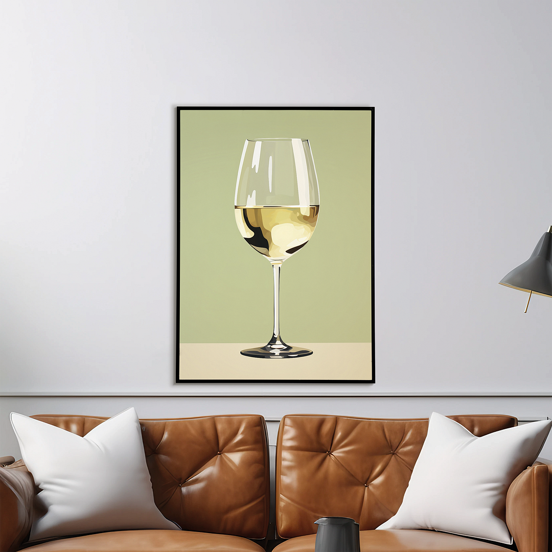 White wine - Art Print