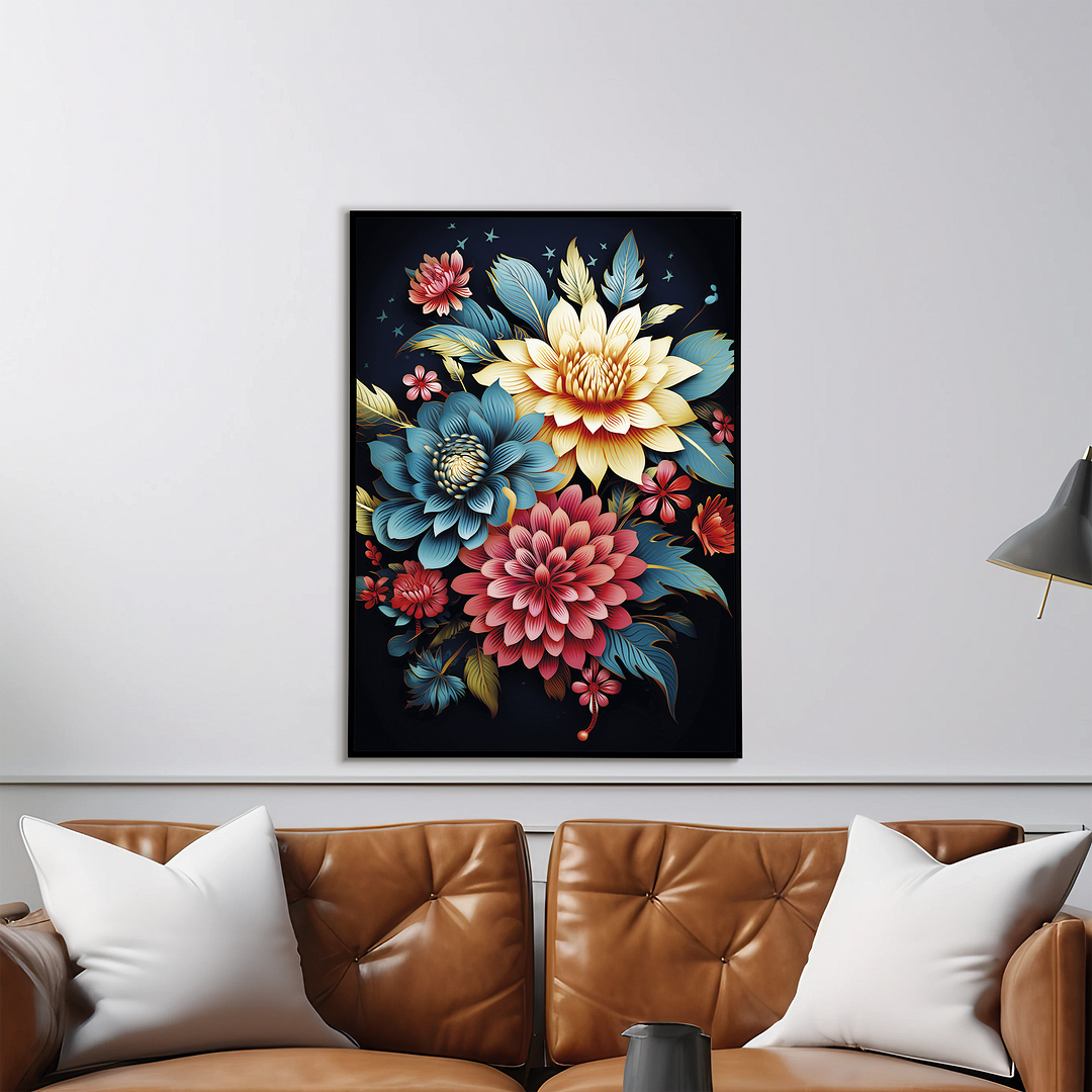 Flower pattern IV - Art Print
