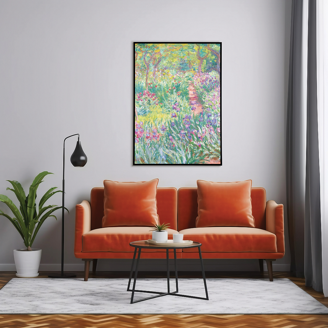 The Artist’s Garden in Giverny By Claude Monet - Art Print