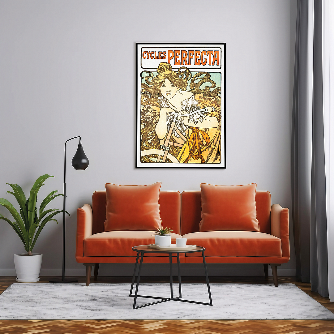 Cycles Perfecta By Alphonse Mucha - Art Print