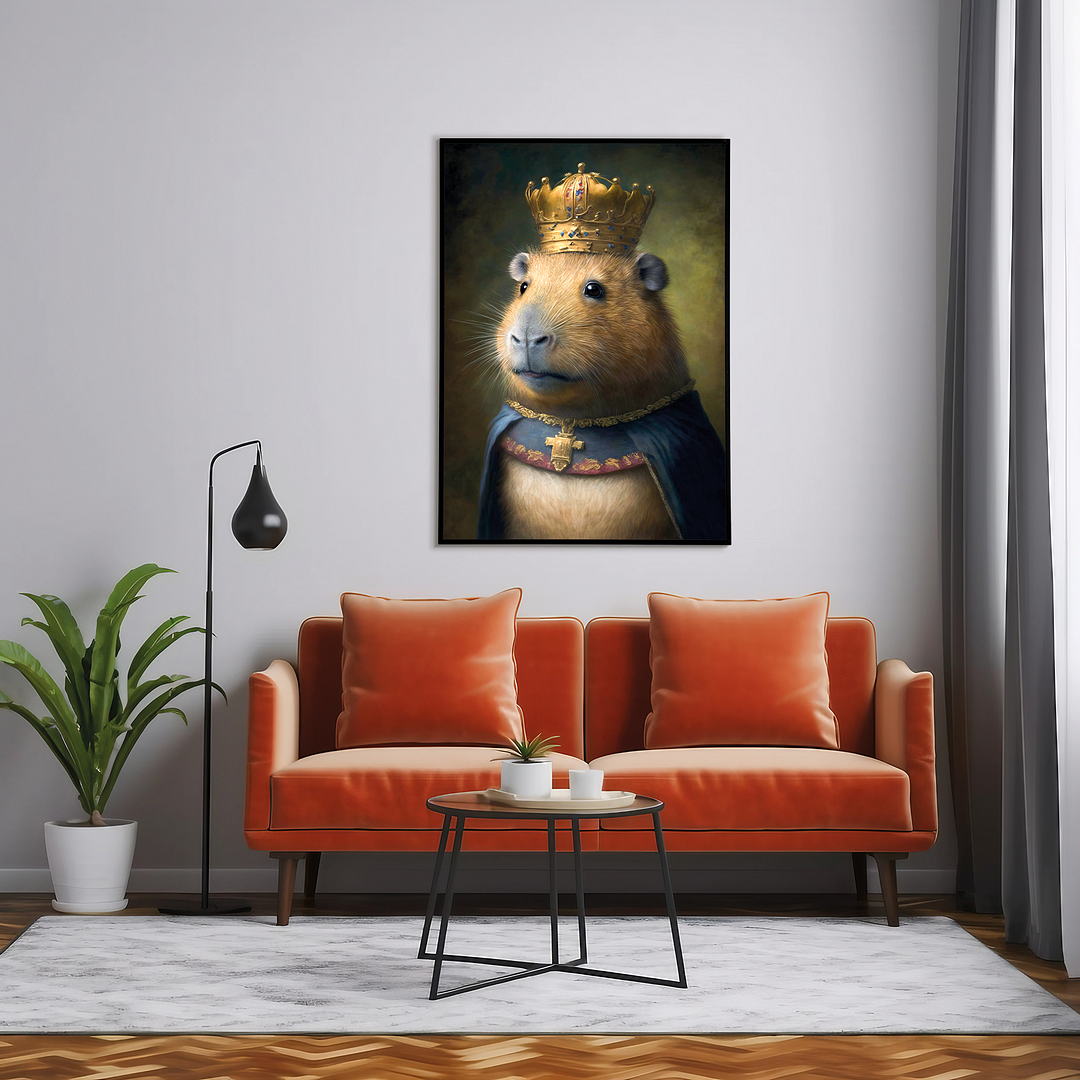 King Capybara - Art Print