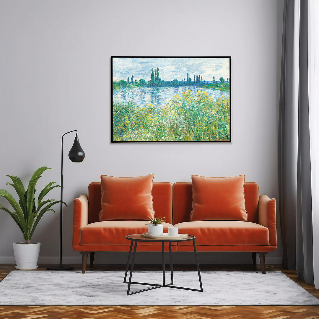 Banks of the Seine, Vétheuil by Claude Monet - Art Print