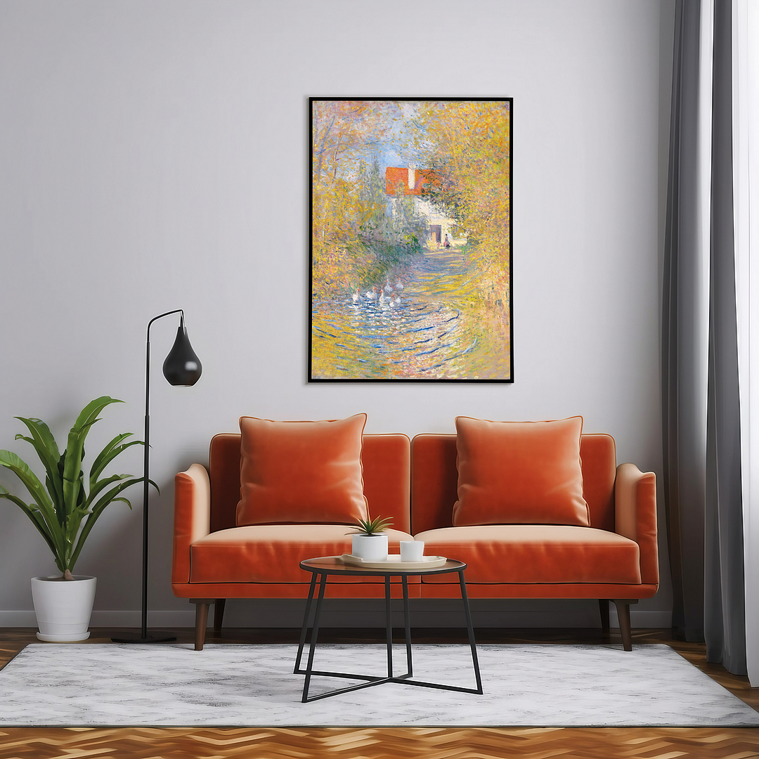 The Geese by Claude Monet - Art Print