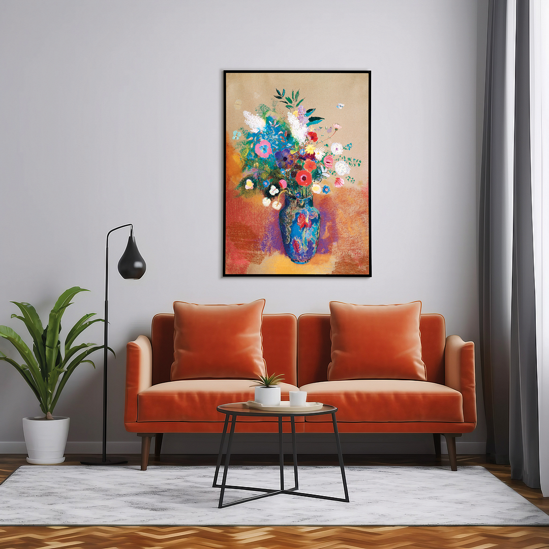 Bouquet of Flowers by Odilon Redon - Art Print