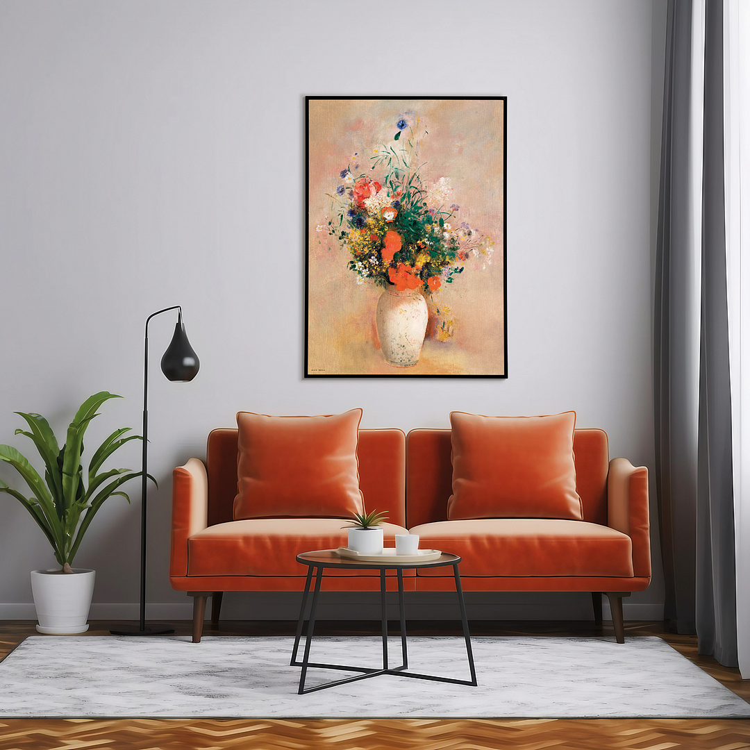 Vase of Flowers by Odilon Redon - Art Print