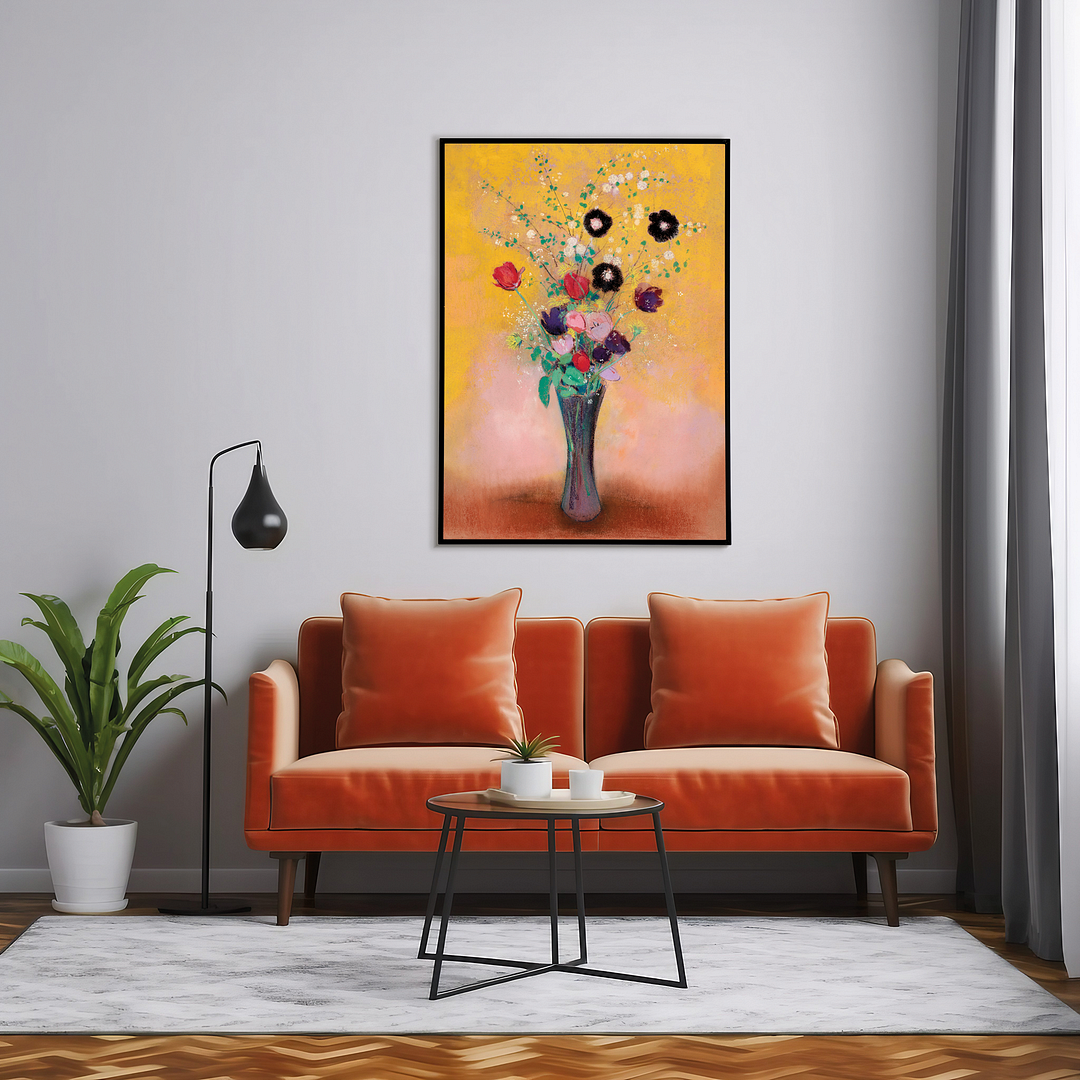 Vase of Flowers by Odilon Redon - Art Print