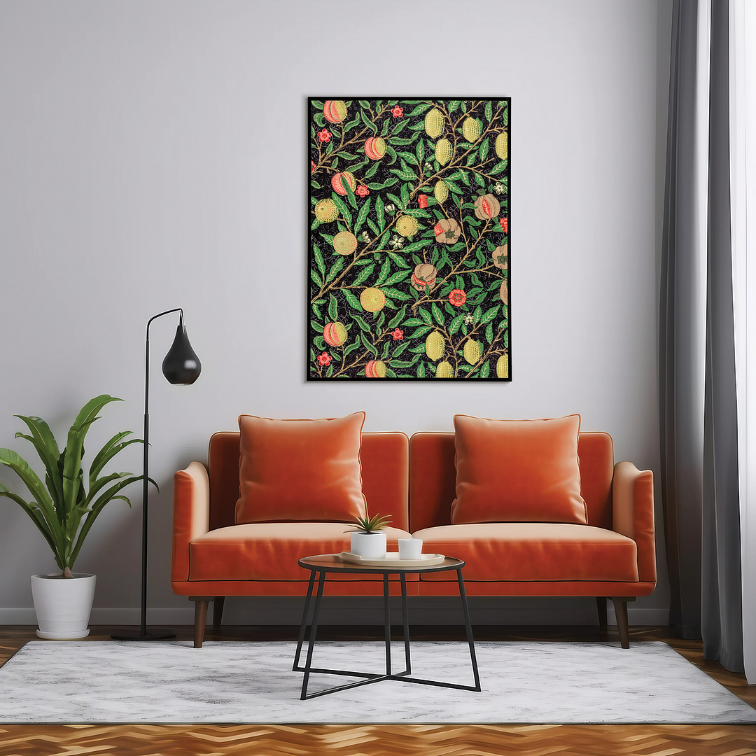 Fruit pattern By William Morris - Art Print