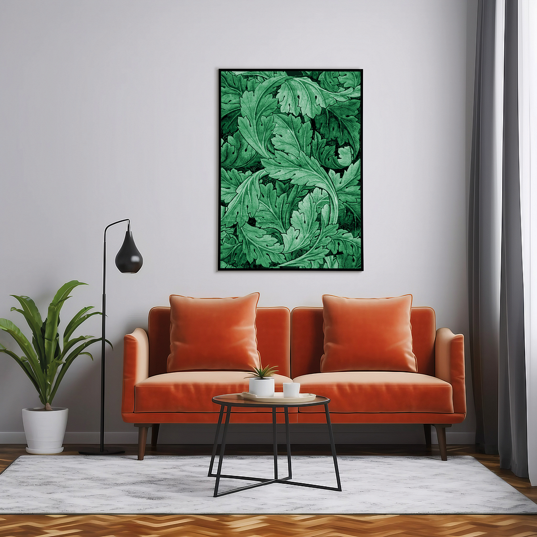 Endleaves of Art Green version - Art Print