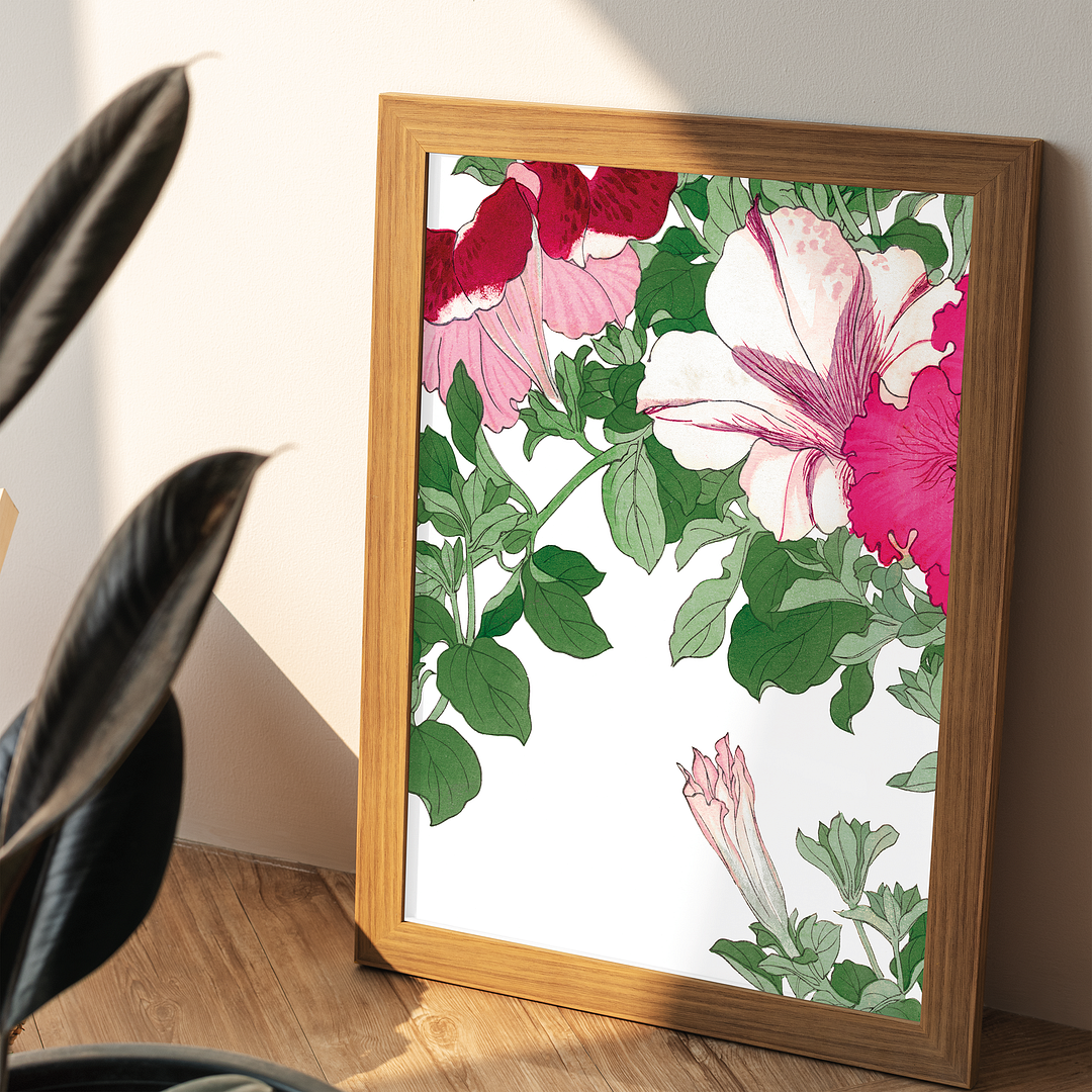 Petunia flower By Tanigami Kônan Art-Print
