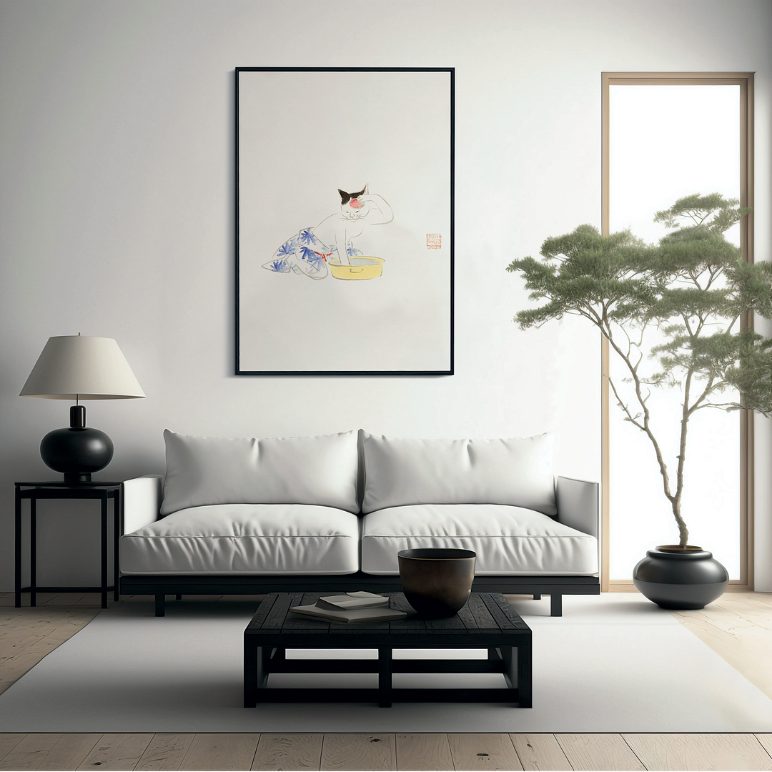 Album of Ichiryusai Hiroshige's Sketches (Cat) by Utagawa Hiroshige - Art Print