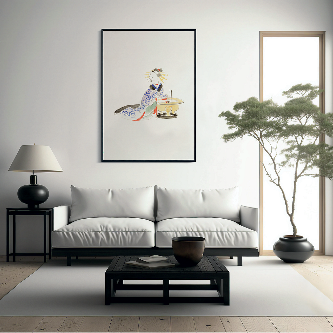 Album of Ichiryusai Hiroshige's Sketches (Fox) by Utagawa Hiroshige - Art Print