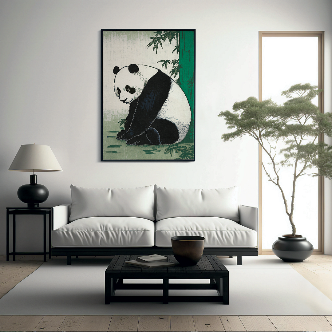 Sitting Panda - Art Print
