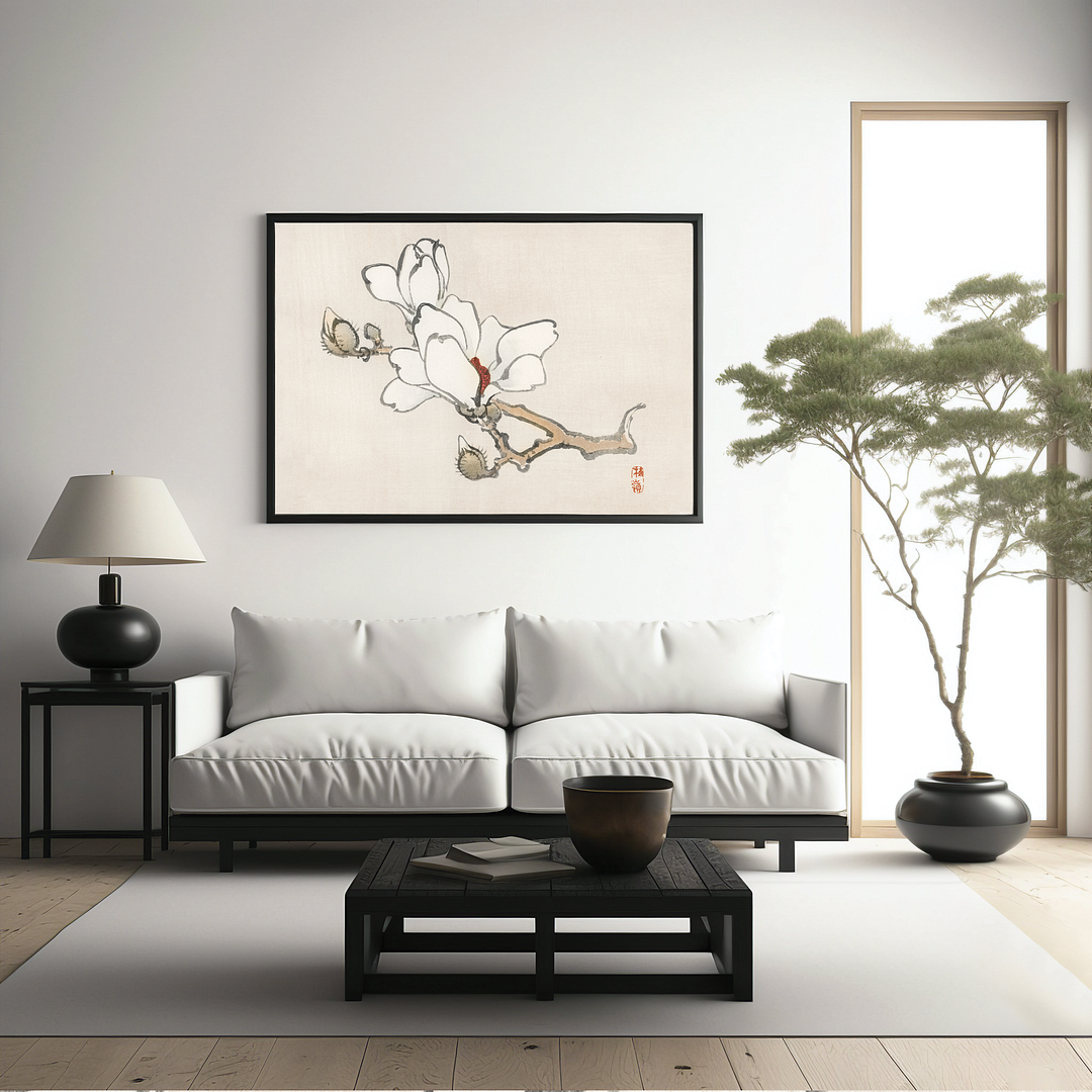 Magnolia by Kōno Bairei - Art Print