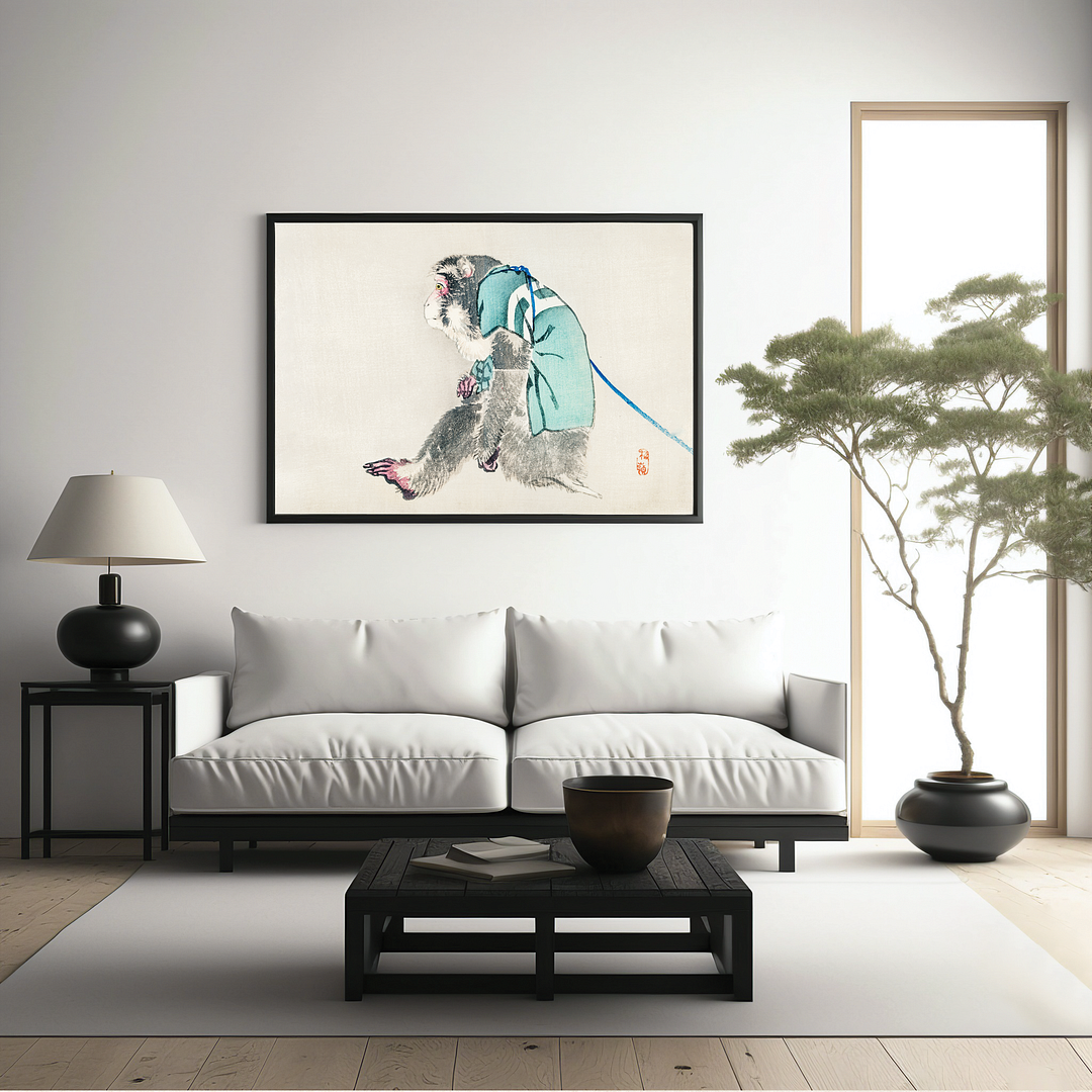 Monkey by Kōno Bairei - Art Print