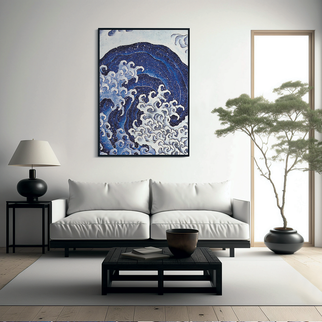 Feminine Wave by Hokusai - Art Print