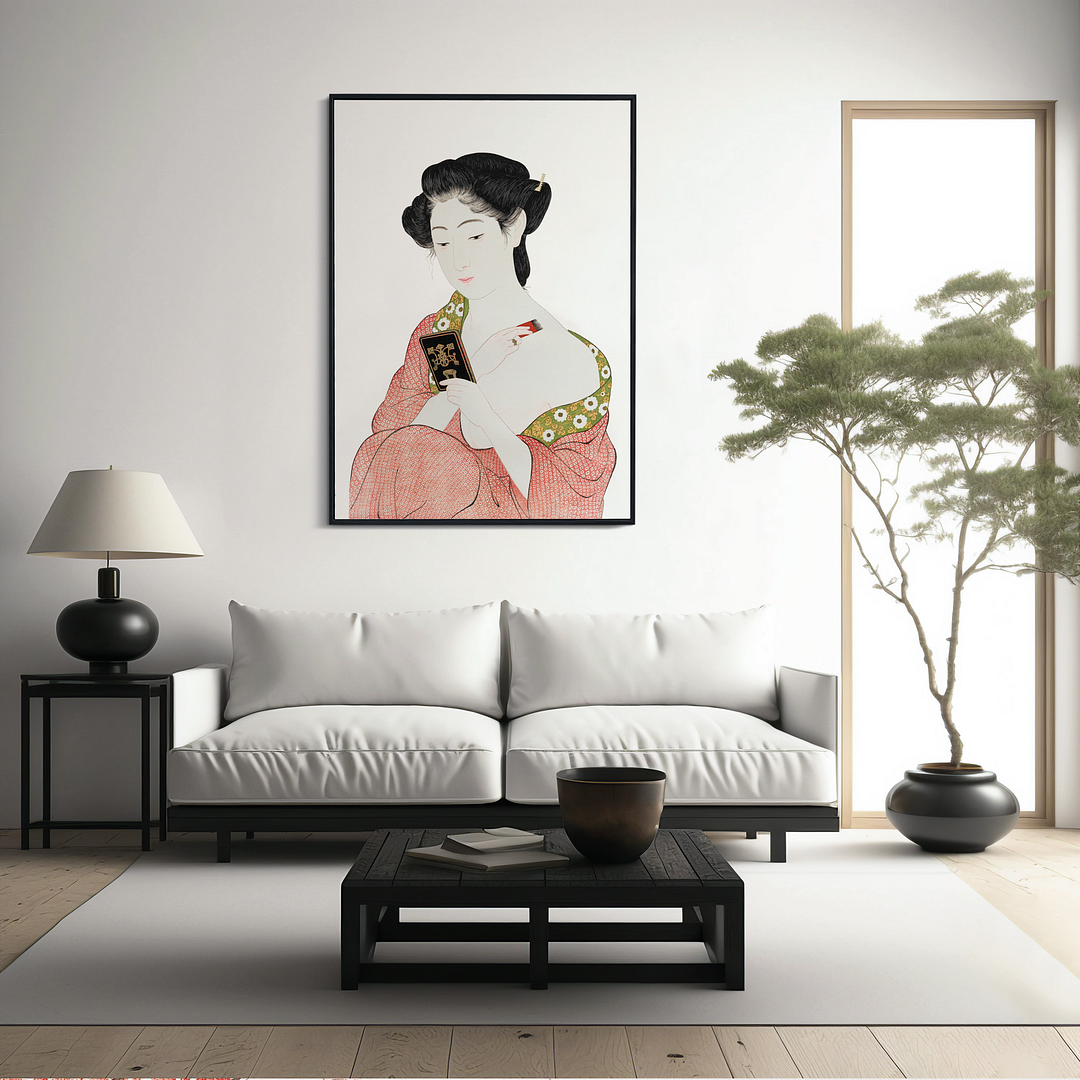 Woman Applying Powder by Goyō (Cutout) Hashiguchi - Art Print