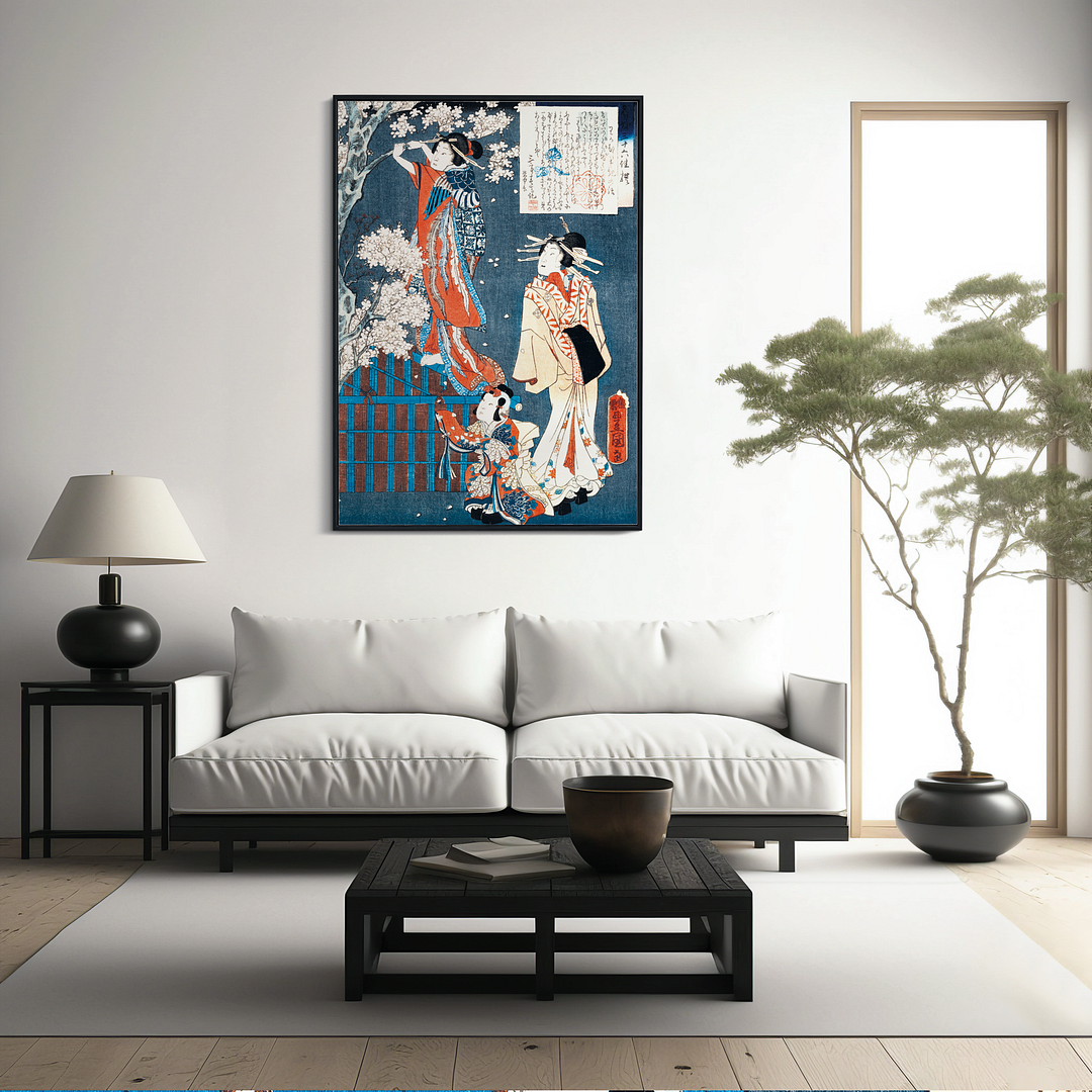 Japanese women by Utagawa Kunisada - Art Print