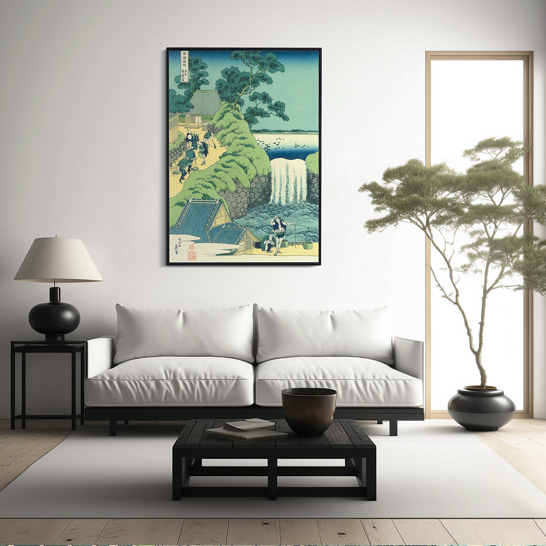 Kirifuri Waterfall on Mount Kurokami in Shimotsuke Province - Art Print