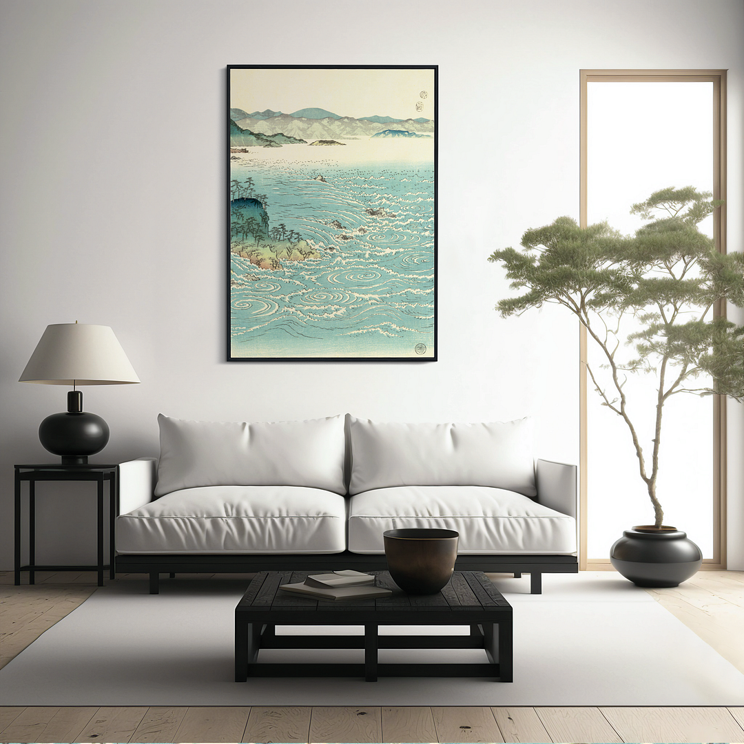 View of the Whirlpools at Awa II - Art Print