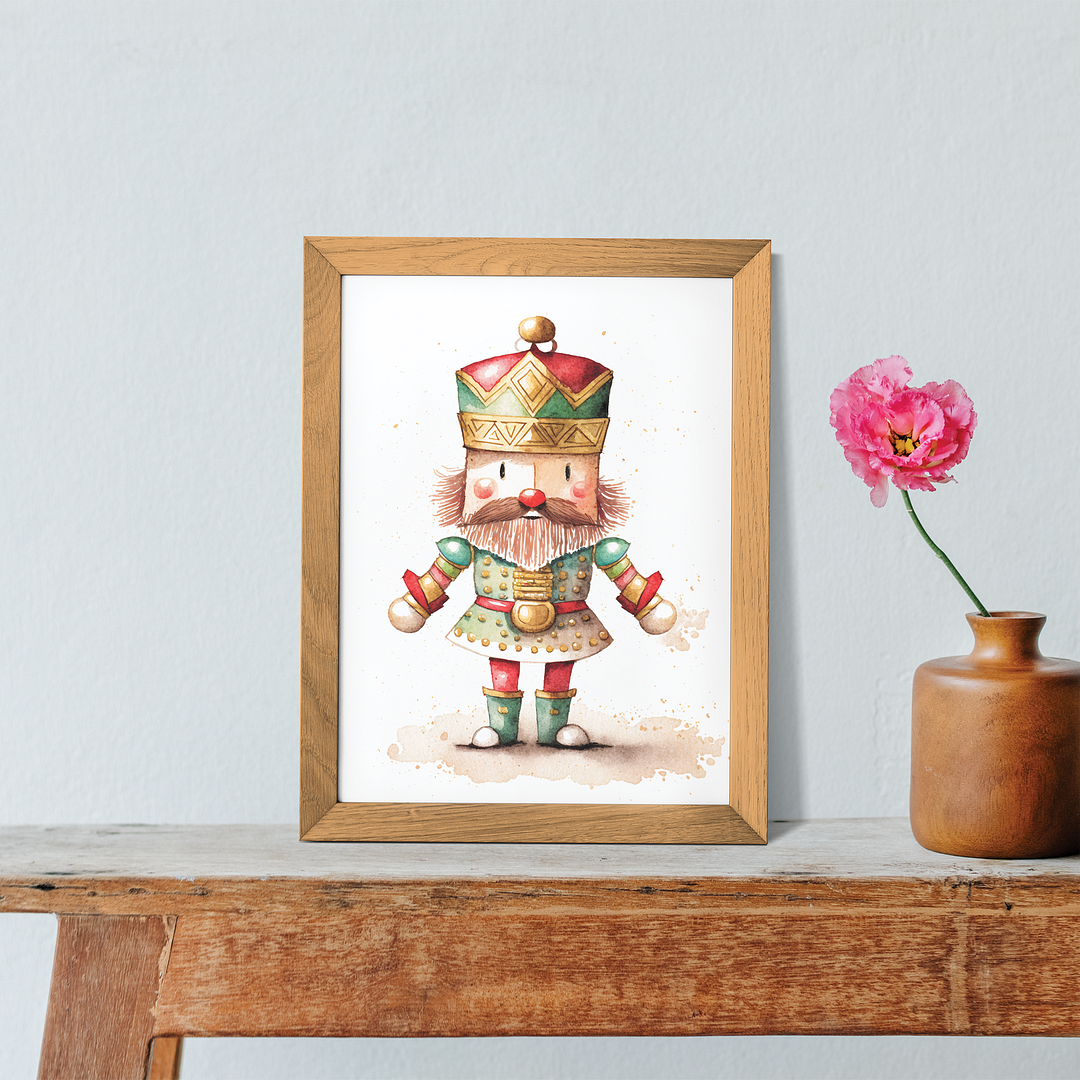 Cute little nutcracker - Art Print