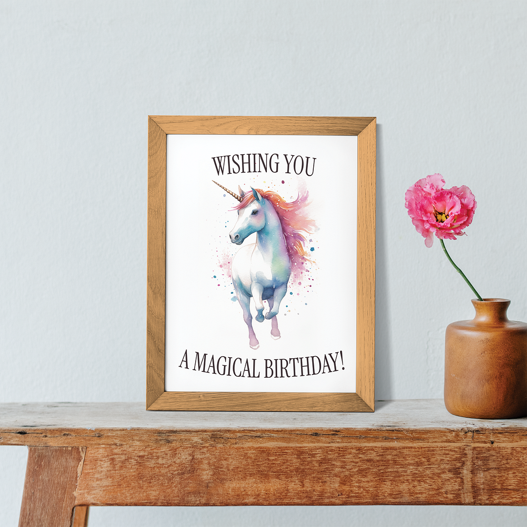 A magical birthday! - Art Print