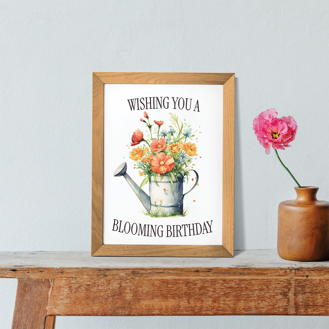 A blooming birthday - Art Print