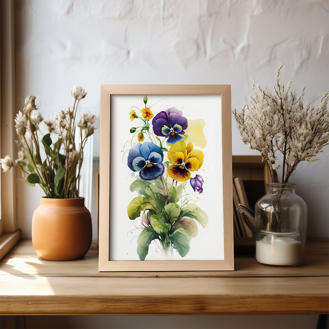 Pansies II - Art Print