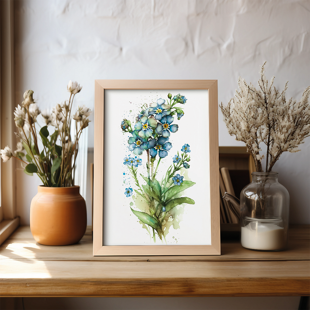 Forget me nog VI - Art Print